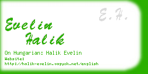 evelin halik business card